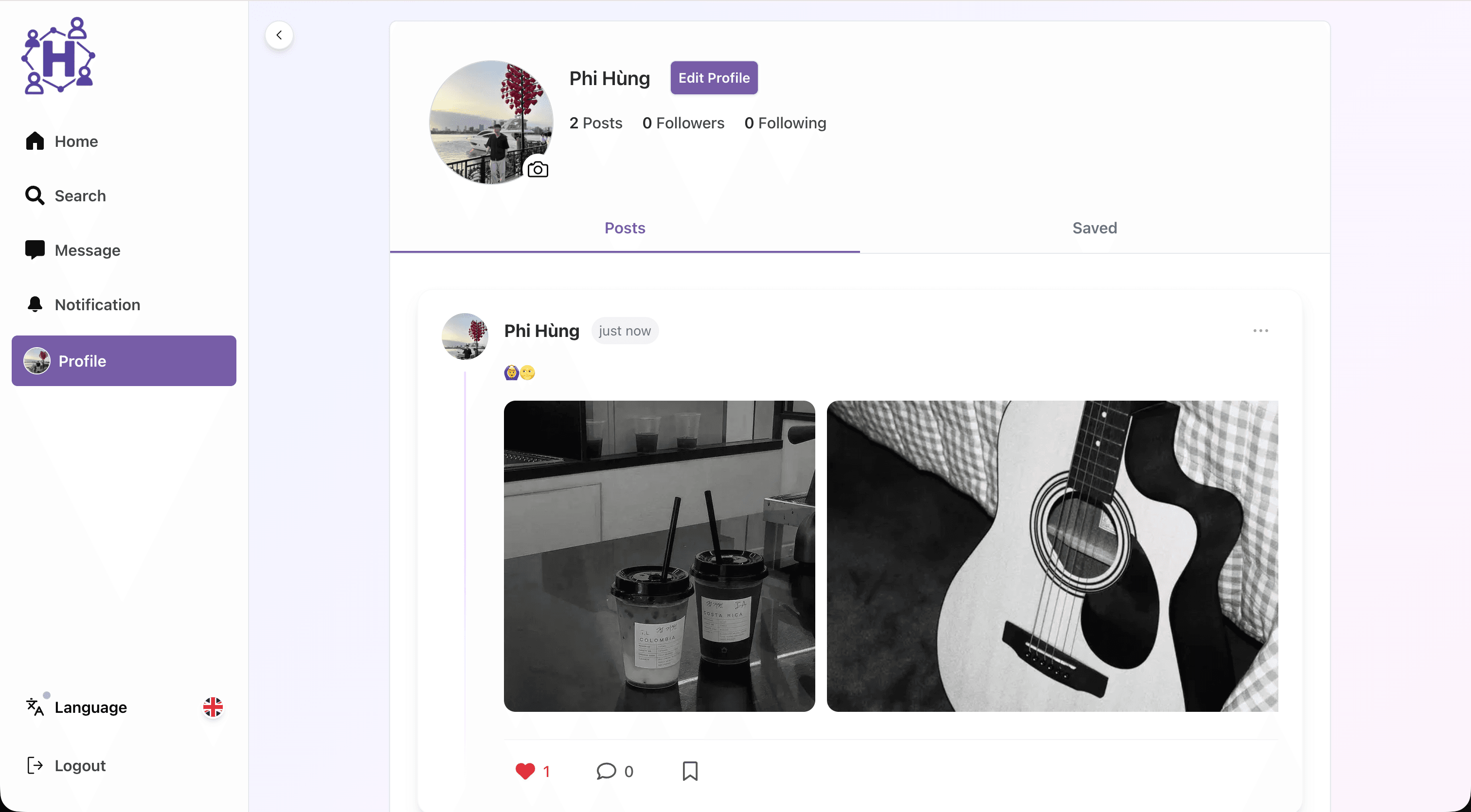 SocialMedia platform