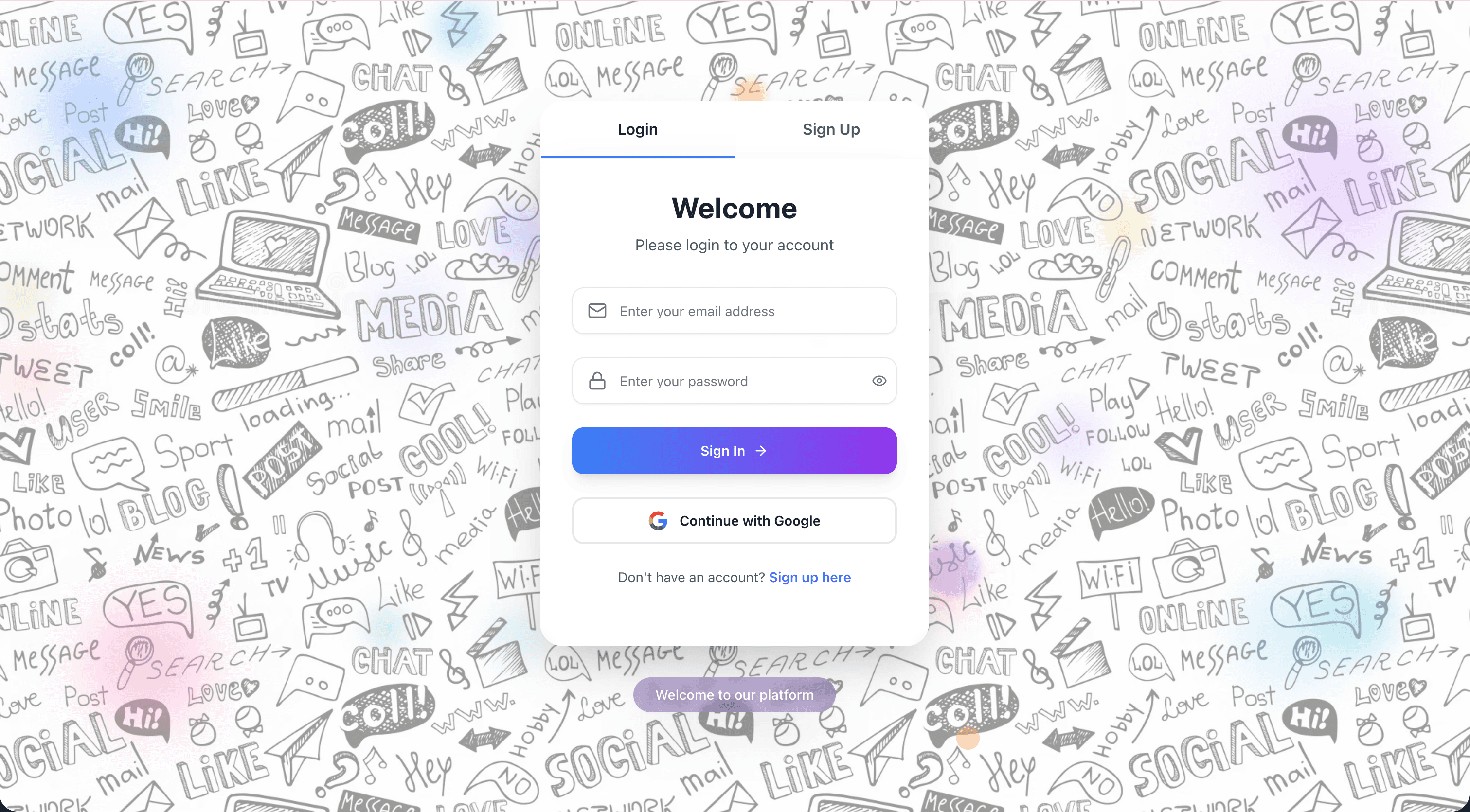 SocialMedia platform